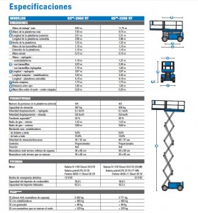 GENIE GS3268RT ESPECIFICACION